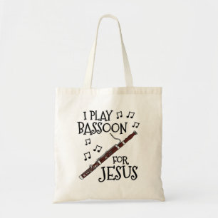 Tote Bag Je Joue Bassoon Pour Jésus, Bassooniste Chrétien