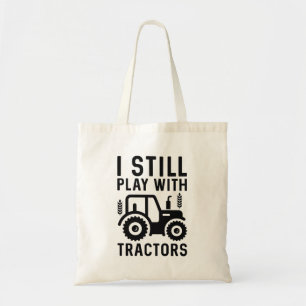 Tote Bag Je Joue Toujours Avec Les Tracteurs