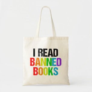 Tote Bag Je lis des livres interdits Arc-en-ciel