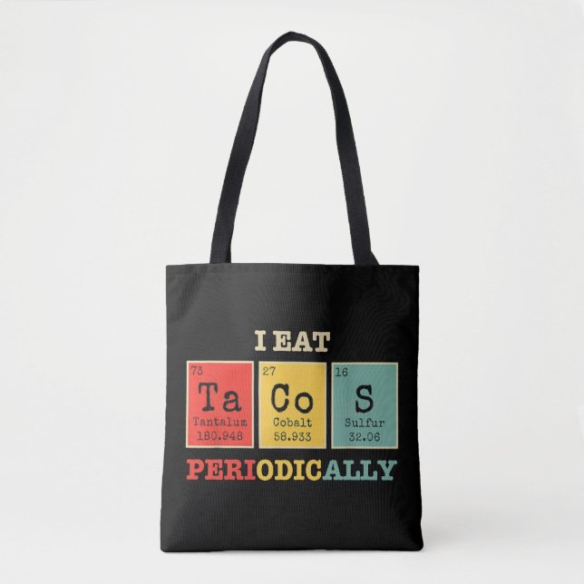 Tote Bag Je Mange Périodiquement Des Tacos (Devant)