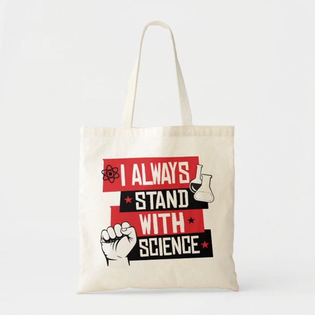 Tote Bag Je me tiens toujours à la science (Devant)