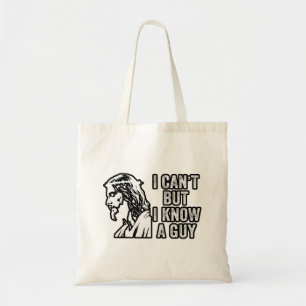 Tote Bag Je ne peux pas mais je connais un type foi chrétie