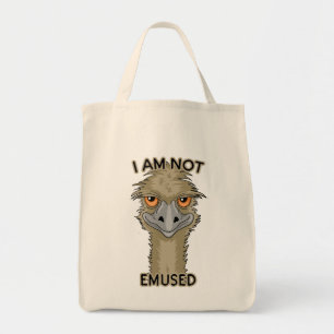Tote Bag Je Ne Suis Pas Amusé Amusant Emu Pun