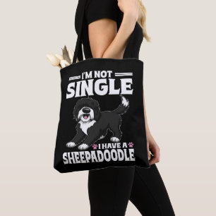 Tote Bag Je ne suis pas célibataire, j'ai un amoureux Sheep