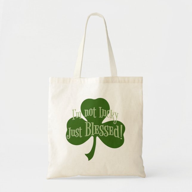 Tote Bag Je ne suis pas Lucky Je viens de bénir le design S (Devant)