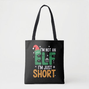 Tote Bag Je Ne Suis Pas Un Elfe Juste De Courtes Noël Drôle