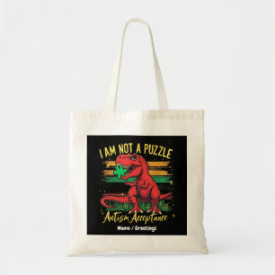Tote Bag Je ne suis pas un puzzle embrassant l'acceptation