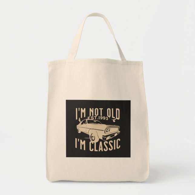 Tote Bag Je ne suis pas vieux Im classique moderne tendance (Devant)
