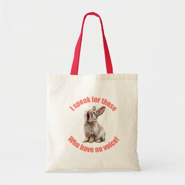 Tote Bag Je parle au nom de ceux qui n'ont pas de muqueuse  (Devant)