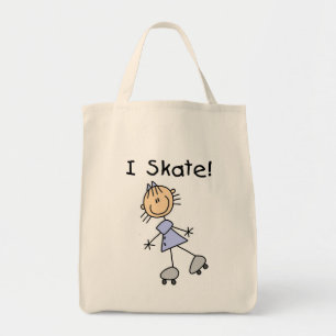 Tote Bag Je patine patineur de rouleau de fille