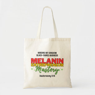 Tote Bag Je pense à ma MASTERY MELANIN d'entreprise noire