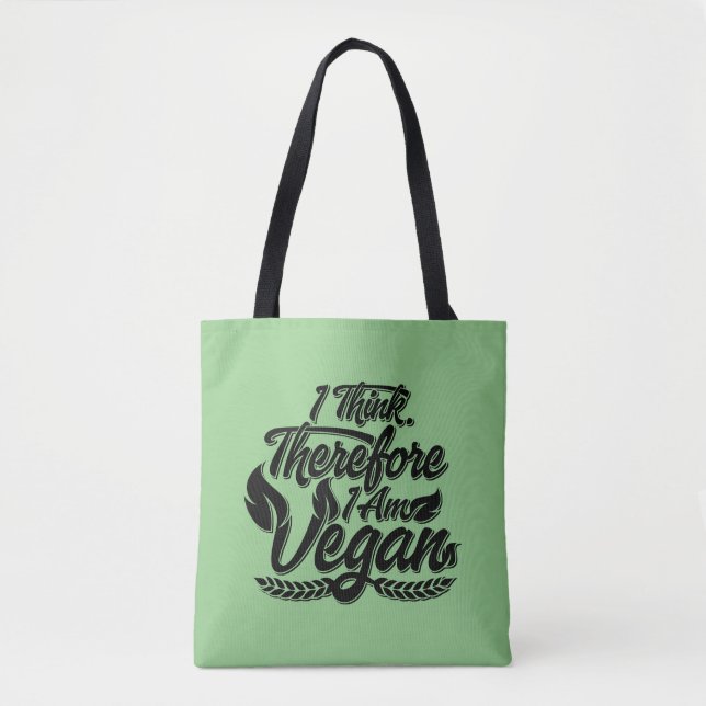 Tote Bag Je Pense Que Je Suis Vegan. (Devant)