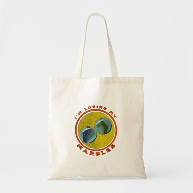 Tote Bag Je perds mes billes (Devant)