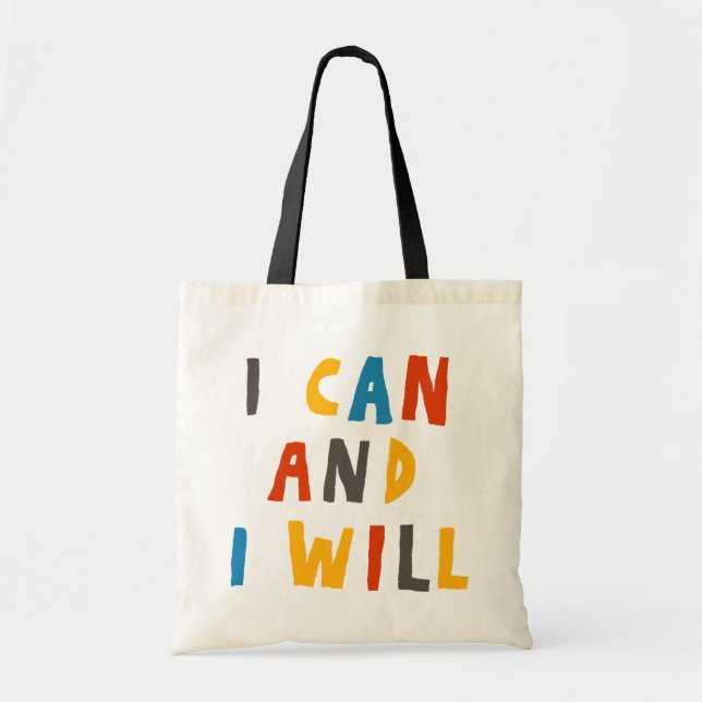Tote Bag Je Peux Et Je Veux (Devant)