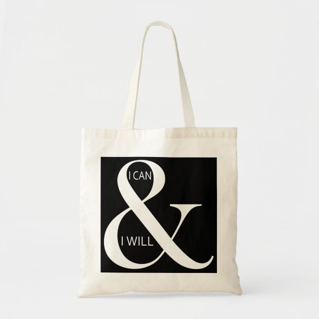 Tote Bag Je peux et je veux motiver (Devant)