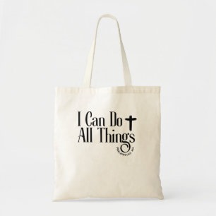 Tote Bag Je peux faire toutes choses Philippiens 4:13