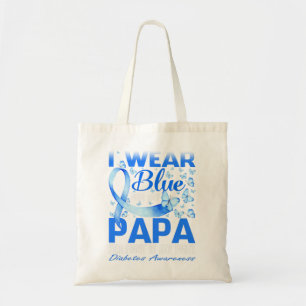 Tote Bag Je Porte Du Bleu Pour Mon Papa Sensibilisation Au