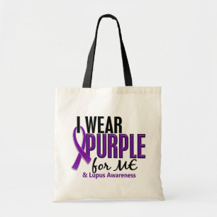 Tote Bag Je porte le pourpre pour MOI 10 lupus