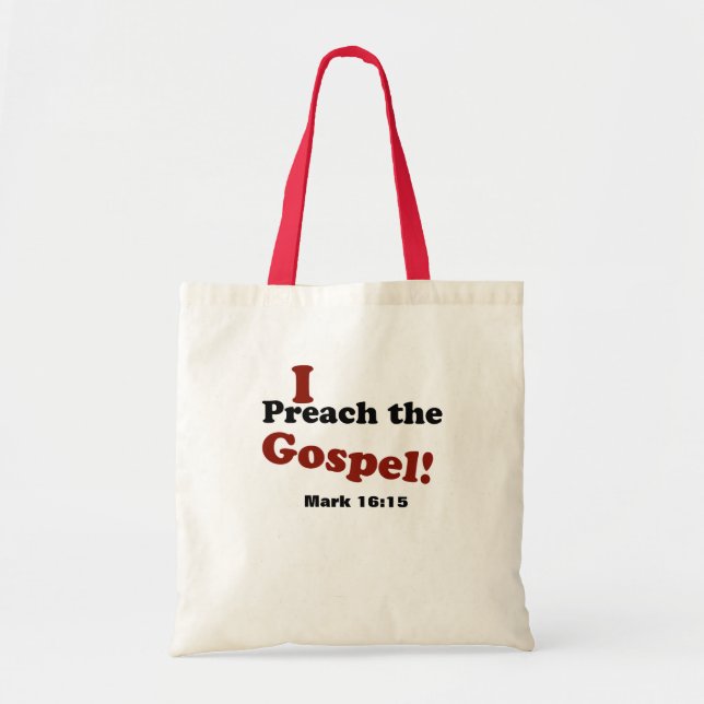 Tote Bag Je prêche l'Évangile (Devant)