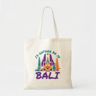 Tote Bag Je préférerais être à Bali Indonésie voyage e