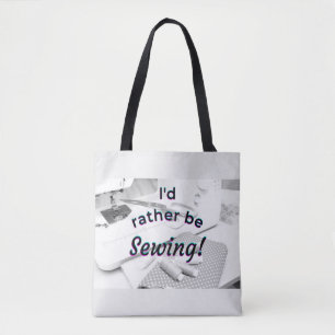 Tote Bag Je préférerais être cousu