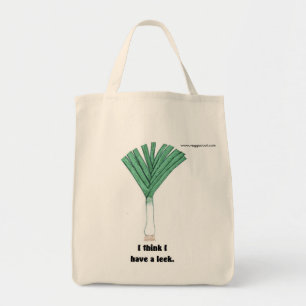 Tote Bag Je prends un poireau
