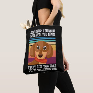 Tote Bag Je regarde Dachshund