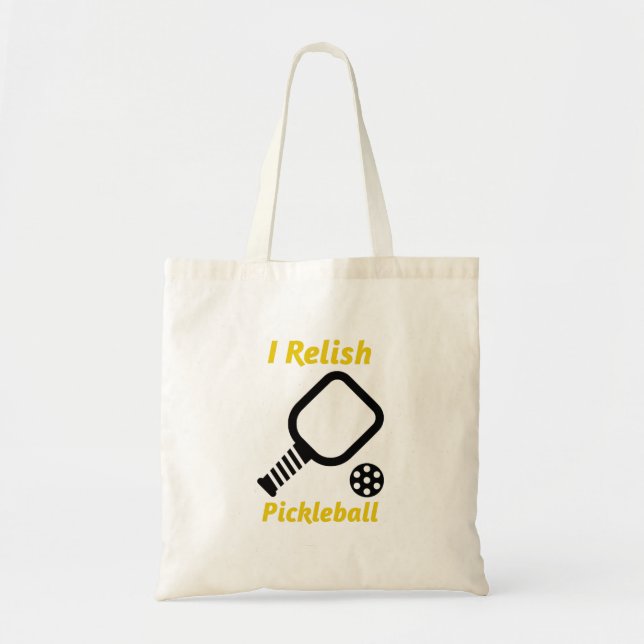 Tote Bag Je Relie Le Pickleball (Devant)