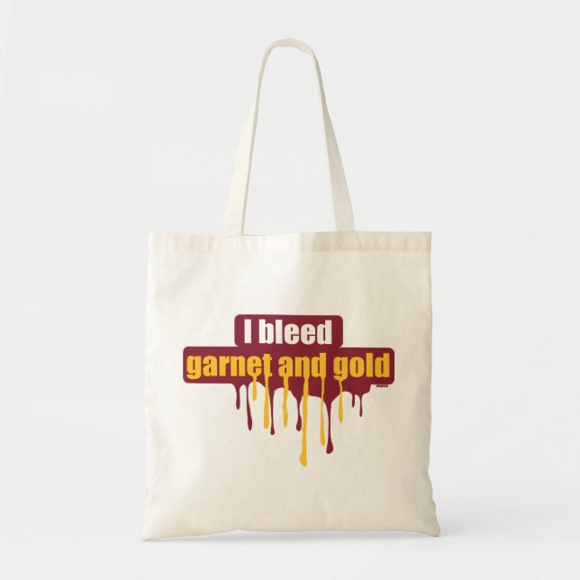 Tote Bag Je saigne le grenat et l'or… (Devant)