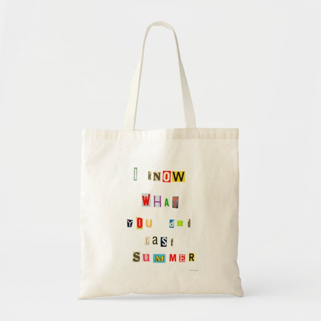 Tote Bag Je Sais Ce Que Vous Avez Fait Dernier Été (Devant)