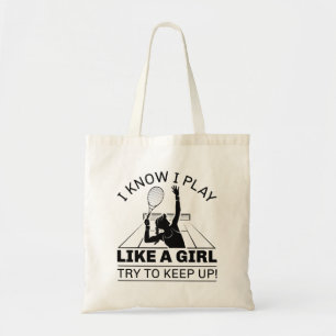Tote Bag Je Sais Que Je Joue Comme Une Fille