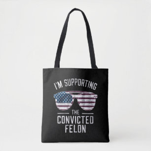 Tote Bag Je soutiens le féon condamné Pro Trump 2024