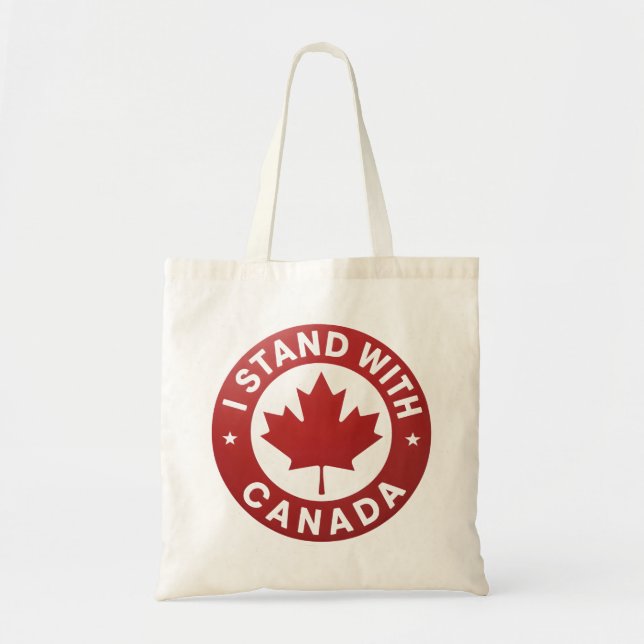 Tote Bag Je suis avec le Canada (Devant)