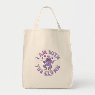 Tote Bag Je suis avec le Clown Déplaisant & drôle Halloween