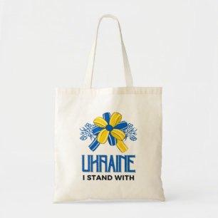 Tote Bag Je suis avec Ukraine Flag - Soutenez les Ukrainien