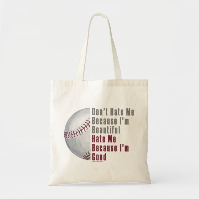 Tote Bag Je Suis Beau Je Suis Bon Baseball (Devant)