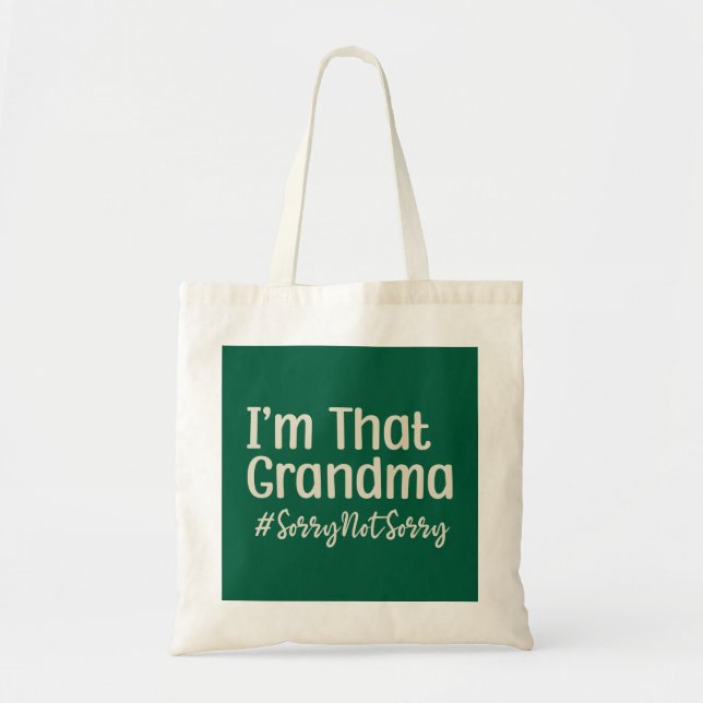 Tote Bag Je suis cette grand-mère Désolé Pas Désolé (Devant)