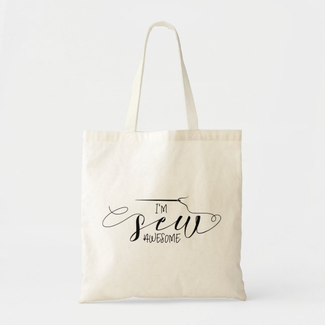 Tote Bag Je suis couds impressionnant (Devant)