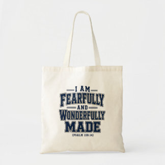 Tote Bag Je suis craintivement et merveilleusement fait
