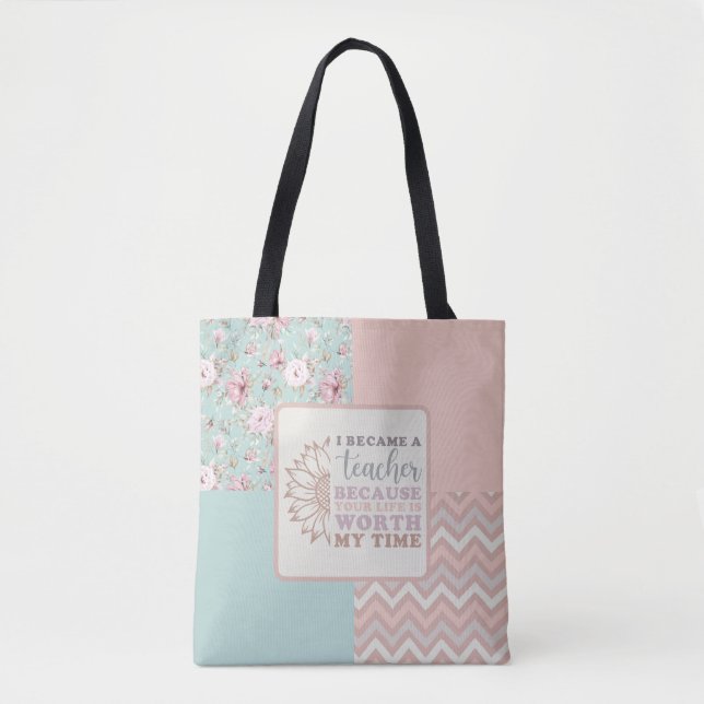 Tote Bag Je suis devenu enseignant (Devant)