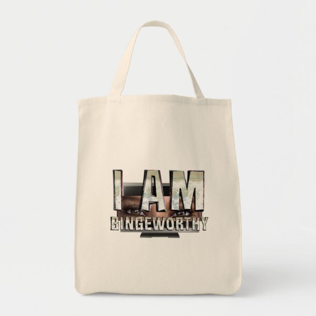 Tote Bag Je suis digne d'une soirée binge-watching (Devant)