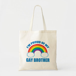 Tote Bag Je suis fière de ma soeur gay LGBT, mon frère gay