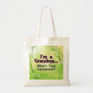 Tote Bag Je suis grand-mère... Quelle est votre superpuissa