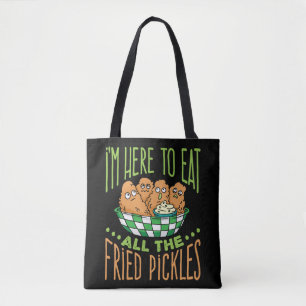 Tote Bag Je suis ici pour manger tous les chatons frits