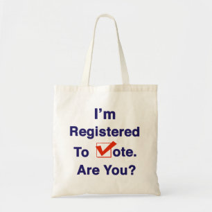 Tote Bag Je suis inscrit au vote 2026