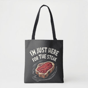 Tote Bag Je suis juste ici pour les amateurs de viande de b