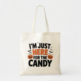 Tote Bag Je suis juste ici pour les bonbons Funny Halloween