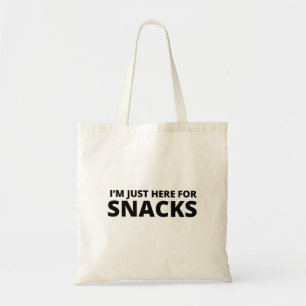 Tote Bag Je suis juste là pour des collations