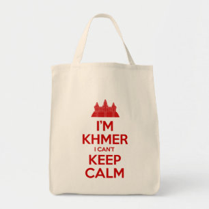 Tote Bag Je suis Khmer Je ne peux pas garder le calme