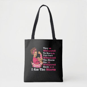 Tote Bag Je suis la tempête forte femmes guerrière du can